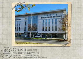 Okładka publikacji 70-lecie Biblioteki Głównej 1952-2022.